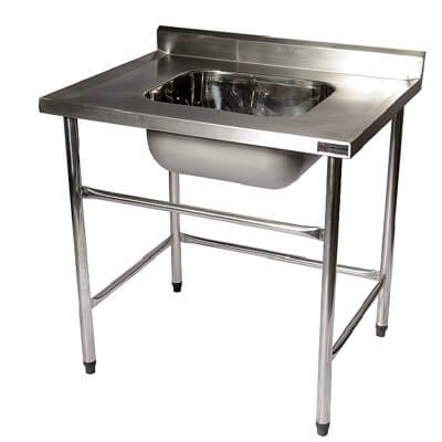 PIA INOX 110X0,70 COM 1 CUBA 50X40X20 430