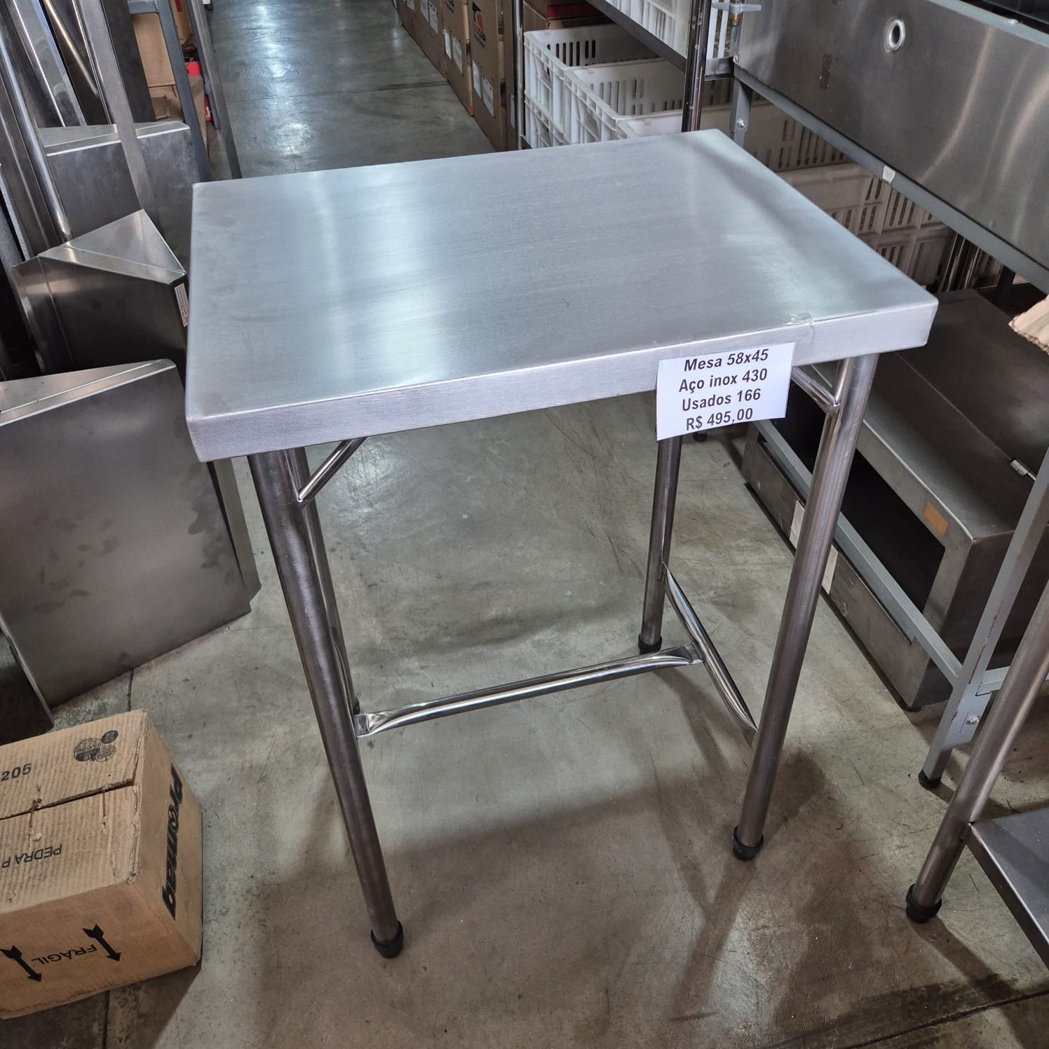 Mesa inox 430 58x45x85