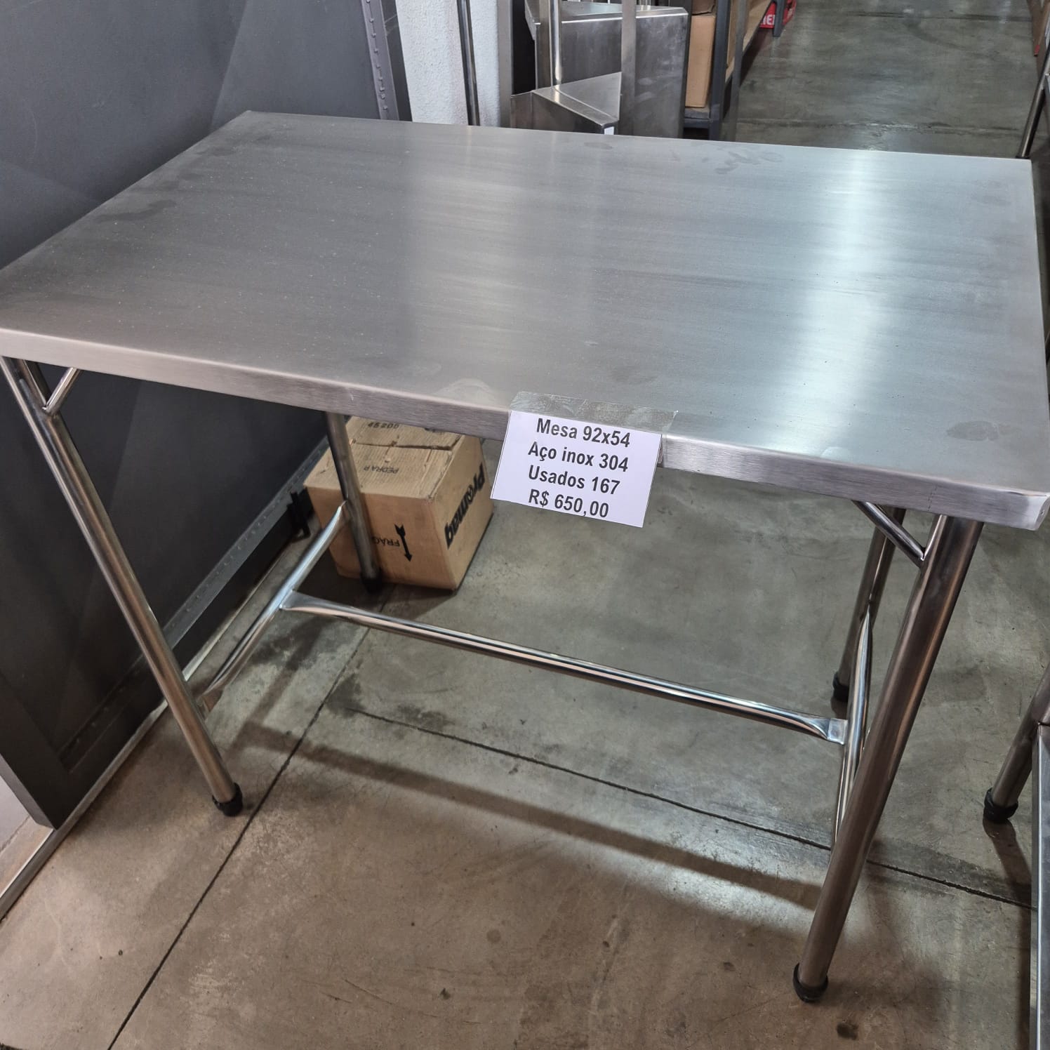 Mesa inox 430 92x54x85