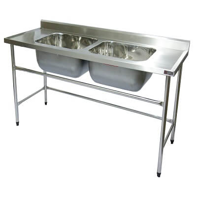 PIA INOX 288X70 2 CUBAS 50x40x20 430