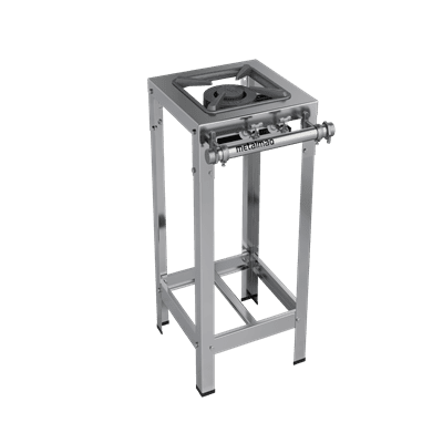 Fogão inox 1 boca 40×40 (1QD)