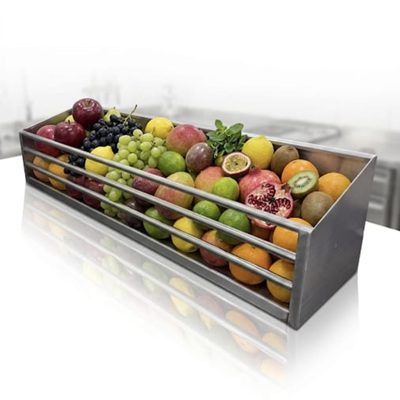 Fruteira inox 304- 1,00×0,35×0,35