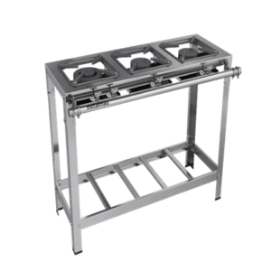 Fogão inox 3 bocas 30×30 (1QD) Fogão inox 3 bocas 30×30 (1QD)