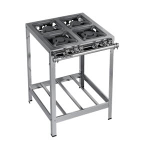 Fogão inox 4 bocas 30×30 (2QD) Fogão inox 4 bocas 30×30 (2QD)