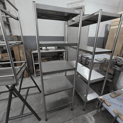 ESTANTE INOX 50X40X1,75 – AÇO 430 – 0,8 MM (Usada)